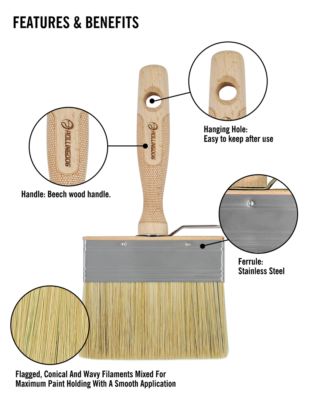 DOBERMAN™
Woodmaster Stain Brush