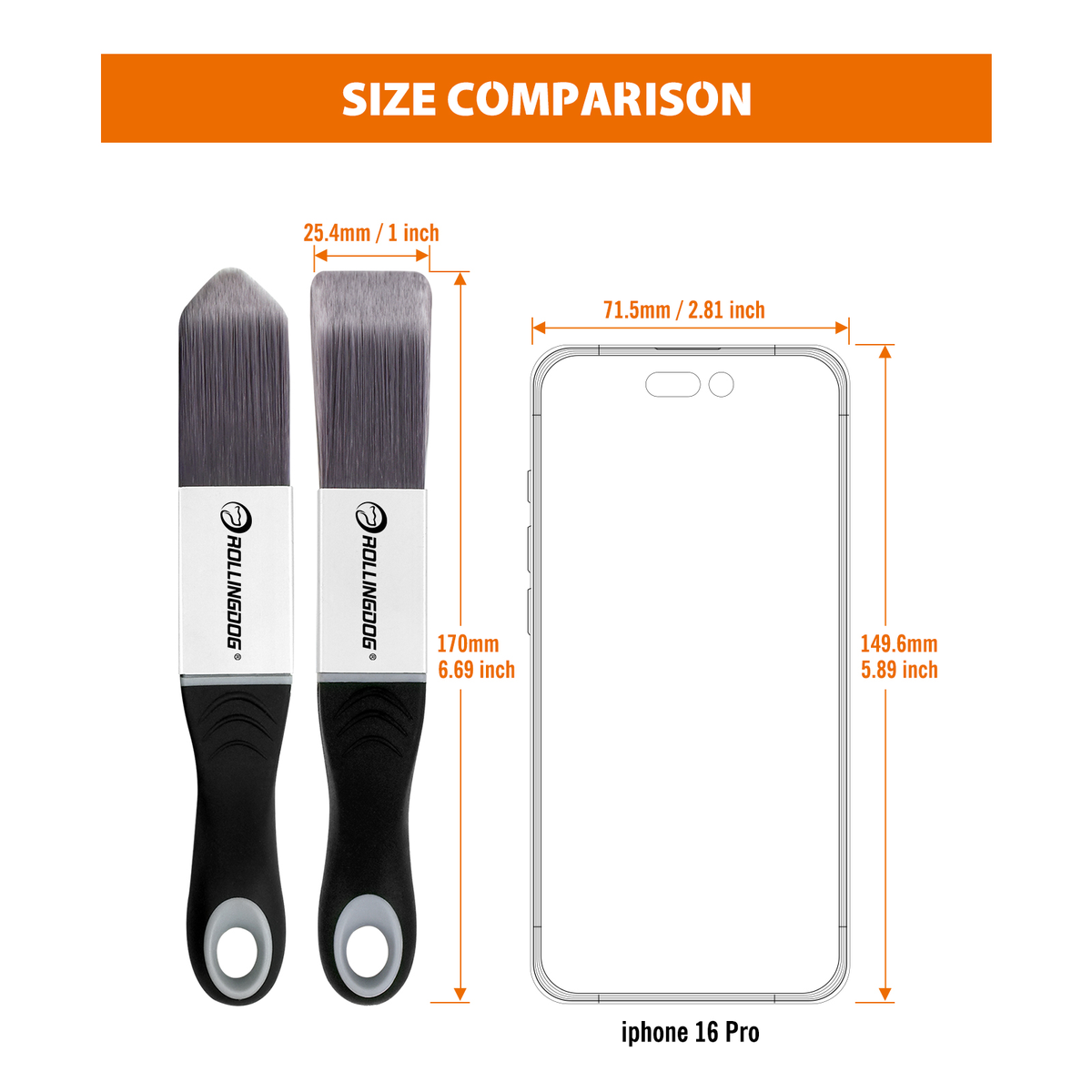 DETAIL PRO™
2PC Detail Brush Set