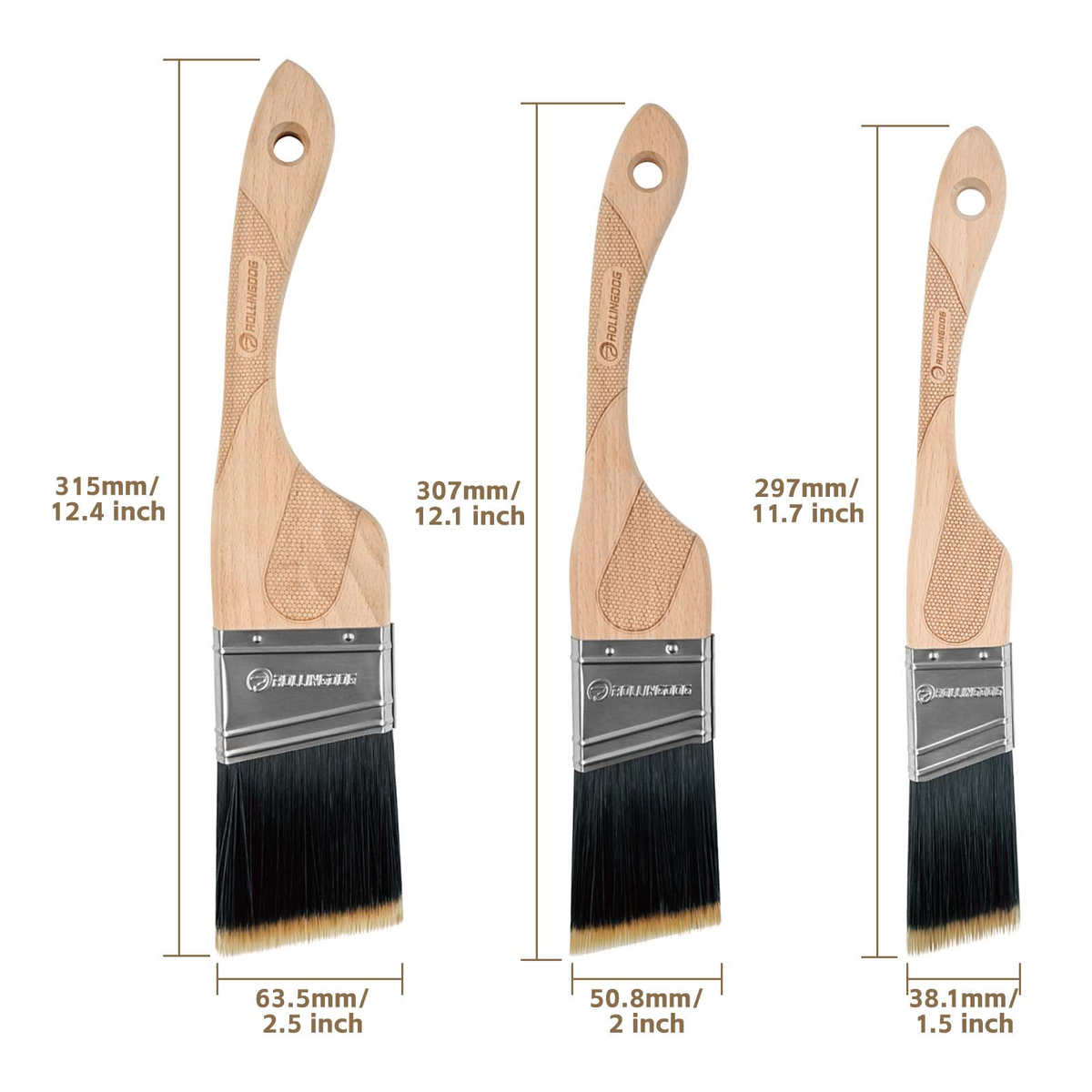 DOBERMAN™ 
3PC Paint Brush Set