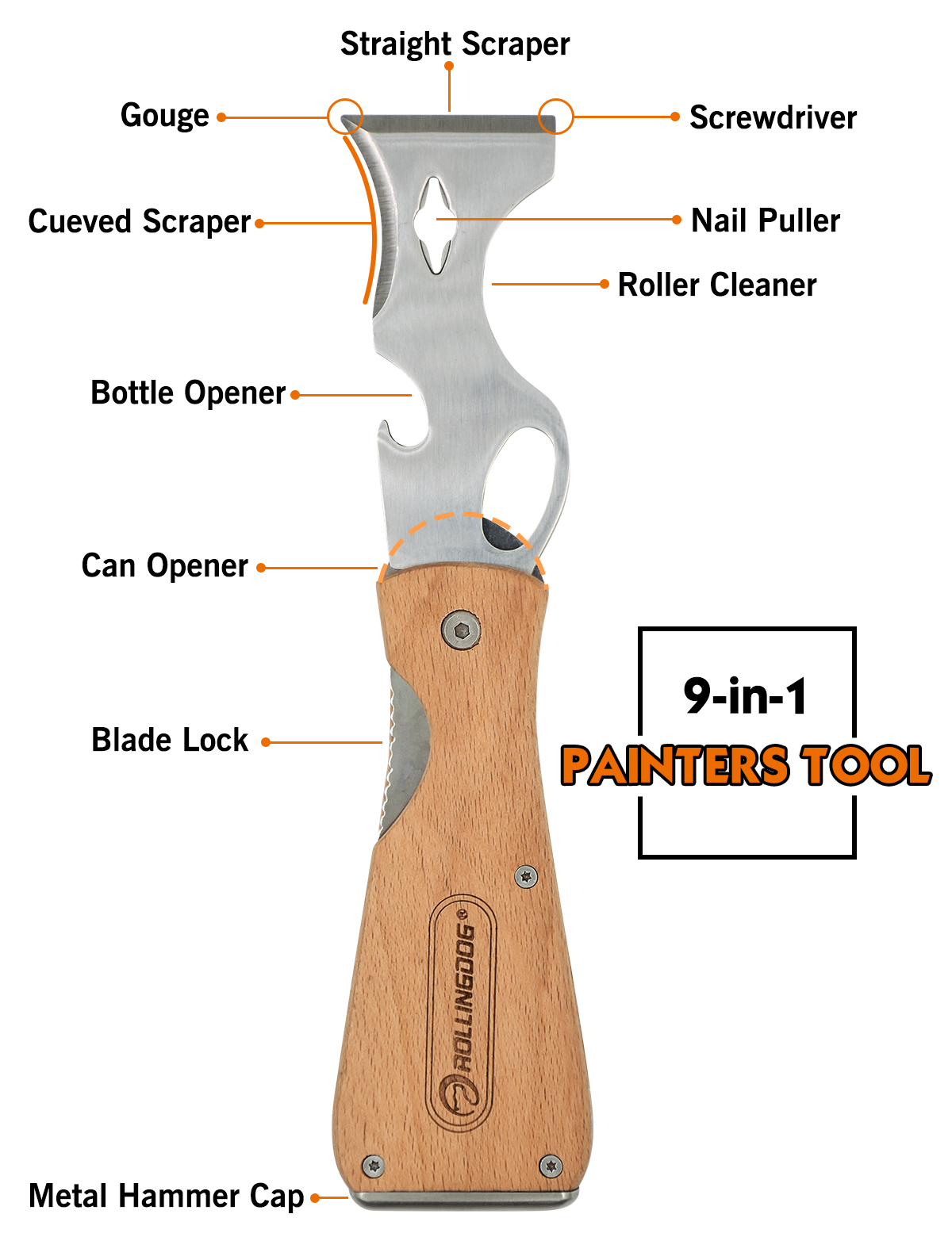 Folding Multi-Function painters Tool