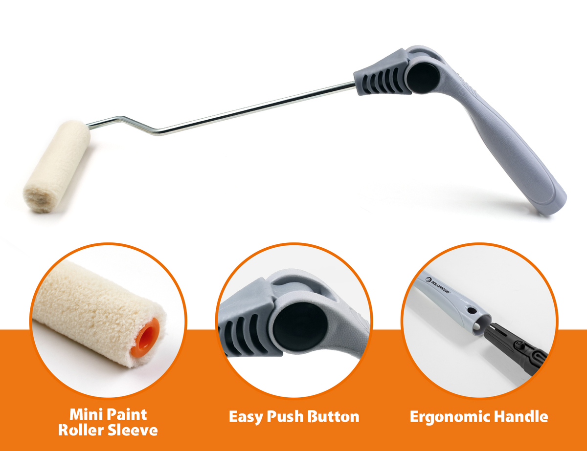 PRO-ANGLE™
100mm Adjustable Mini Roller With HI-SHEEN™ Cover