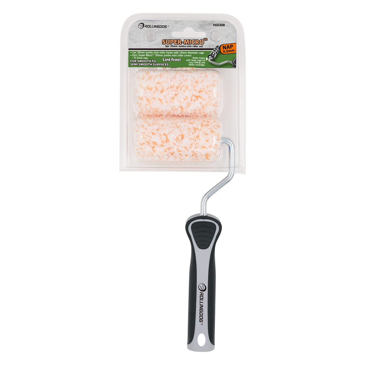 SUPER-MICRO™
3PC 50mm Jumbo mini roller set
